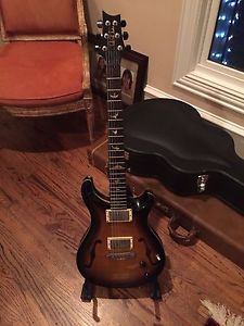 PRS Hollowbody II Double 10 Top Black Sunburst Electric Guitar 1999 USA Bird Inl