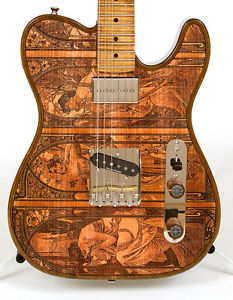 Walla Walla Guitar Company Maverick Pro T-Top Electric Guitar Vintage Art