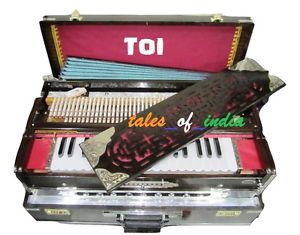 Premium Harmonium~Scale Changer~9 Stopper~Triple Reed~3 1/2 Octave~Portable