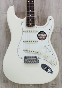 Fender Limited Ed 60th Anniversary American Stratocaster Guitar, Olympic White