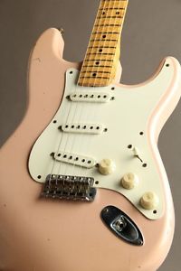Fender 50s Stratocaster Relic Shell Pink 1996 Electric Guitar Free shipping