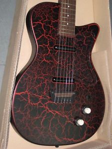 Danelectro 56-U2 Black & Red Crackle with Coke Bottle Headstock – New Old Stock