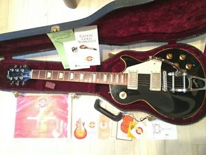 Gibson Historic Collection 1957 Les Paul Rissue Black Bigsby LPR-7 Rare Color