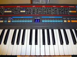 Roland Juno-106 Blue LEDs SUPER SAW MOD SynthSpa serviced Analog Synthesizer