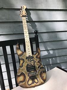 Charvel Warren Demartini snake pro mod UPGRADED HARDWARE deluxe gator case ec++