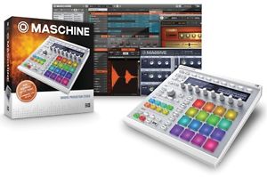 Native Instruments Maschine MK2 (White) + Custom Kit (Steel Blue)