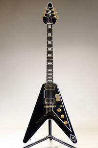 GIBSON CUSTOM SHOP Flying V Custom / Ebony 2017 New  w/ Hard case