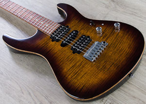 Suhr Modern Pro Electric Guitar Pau Ferro Board Flamed Maple HSH Bengal Burst