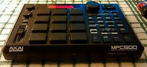 Akai MPC 500 custom black with case