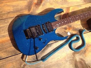 Ibanez RG517FBL 1996 Flake Blue Electric Guitar Super Strat