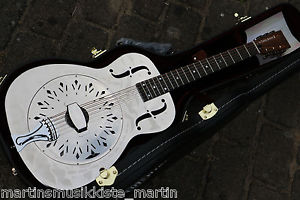 NEU Continental CS-0 Palmen Resonator Gitarre Single Cone mit Case