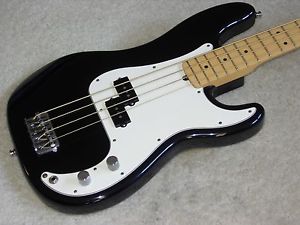 Fender American Standard Precision Bass - Black & Maple Fingerboard - EXC!