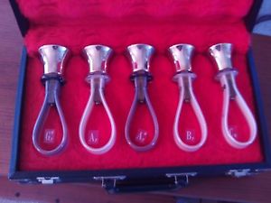 Five Octave Set of Malmark Handbells, 61 bells, C3-C8 (used)