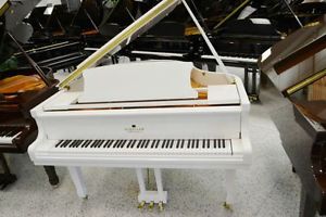 Schiller Performance 5'0" Leipzig Baby Grand Piano - White Polish
