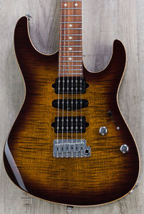 Suhr Modern Pro HSH Guitar, Bengal Burst, Flame Maple Top, Pau Ferro