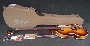 GERMAN Hofner 500/1 BEATLE BASS GUITAR VINTAGE 62 Reissue & TWEED HARD CASE.