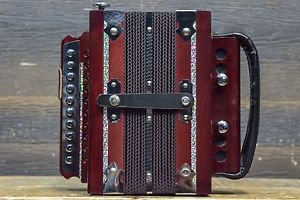 Simard Accordion 1-Row 10-Key 2-Bass in "D" Diatonic Accordion w/ Wood Case