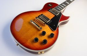 1992 Gibson Les Paul Custom PLUS Cherry Burst MINT AAA Flame Top 1990s Guitar