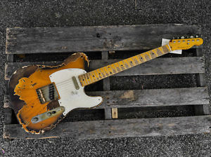 Nash Guitars T-57 Telecaster 2 TONE BURST Electric Guitar - Extra Heavy Aging