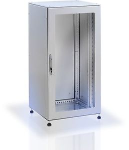 ARMADIO RACK 19'' A PAVIMENTO 42U GRIGIO IP55 PORTA CIECA