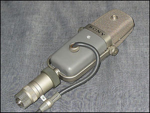 Used Sony C-38B Condenser Microphone w/ case DHL Free tracking ship