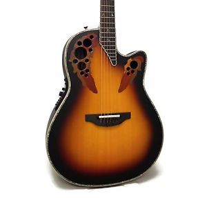 Ovation Custom Elite C2078AX Deep Contour Acoustic-Electric Guitar w/ Case