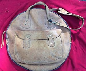 Vintage 1970's Ms. Perc San Francisco Leather Cymbal Bag