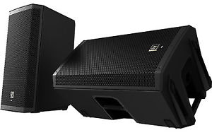 2x Electro-Voice EV ZLX-12P 12" Active 2-Way Powered Loud-speaker Monitor 1000W