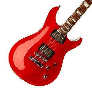 G&L Tribute Ascari GTS Electric Guitar in Trans. Red Flame