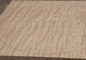 Ultra Rare Eastern Maple "Quilt-Ribbon Flame" LP Guitar Matched Set (CM010-460)