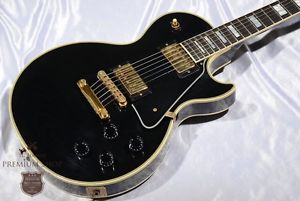 Gibson 2001 Les Paul Custom Ebony Black Electric Guitar Free Shipping