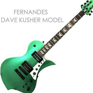 Used! Fernandes Ravelle Dave Kushner Guitar Green Velvet Revolver w/Sustainer