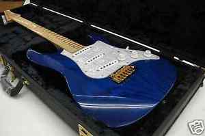 Pre-owned FUJIGEN Expert OS Electric Guitar See-through Blue  6 strings