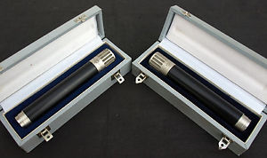 a nice pair: neumann / gefell mv 691 – m94 condenser mics, 48v, xlr, orig. boxes