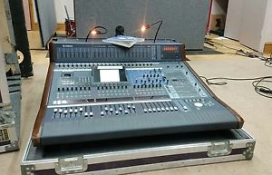 Yamaha DM2000 digital mixing desk in fitted flight case