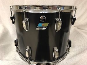 VINTAGE LUDWIG BLACK CORTEX TOM 15 x 12; 1970's