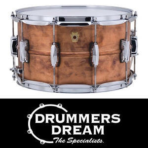 NEW Ludwig USA CopperPhonic 14x8" Snare Drum Dark Raw Copper Finish LC608R