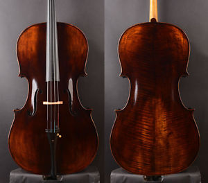 Advanced model"William Forster III 1814" Copy Cello .Strong deep!German dark