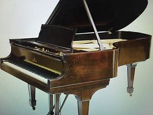 BEAUTIFUL STEINWAY AND SONS GRAND PIANO MODEL B FLAME MAHOGANY