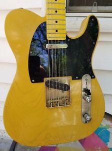 MooreTone Custom TV YELLOW 1952 Fender American Telecaster SWAMP ASH