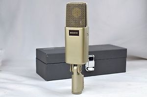 1980'S SONY C-48 CONDENSER MICROPHONE MIC CARDIOID & OMNI & FIGURE EIGHT