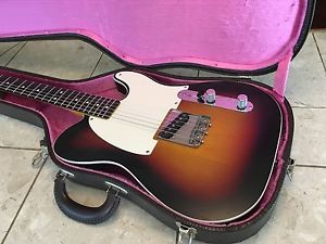 Fender Custom Classic Vibe Double Bound Esquire with Alligator Thermometer Case