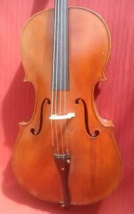 Violoncelle Cello label Paul Lorange Lyon 1912 N° 75