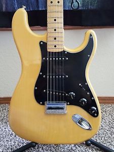 Vintage 1979 White Blond Fender Stratocaster BUTTERSCOTCH FADE! HT Strat