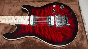 Peavey HP Special Flat Top Custom Shop Quilt 2005 Black Cherry Burst NAMM