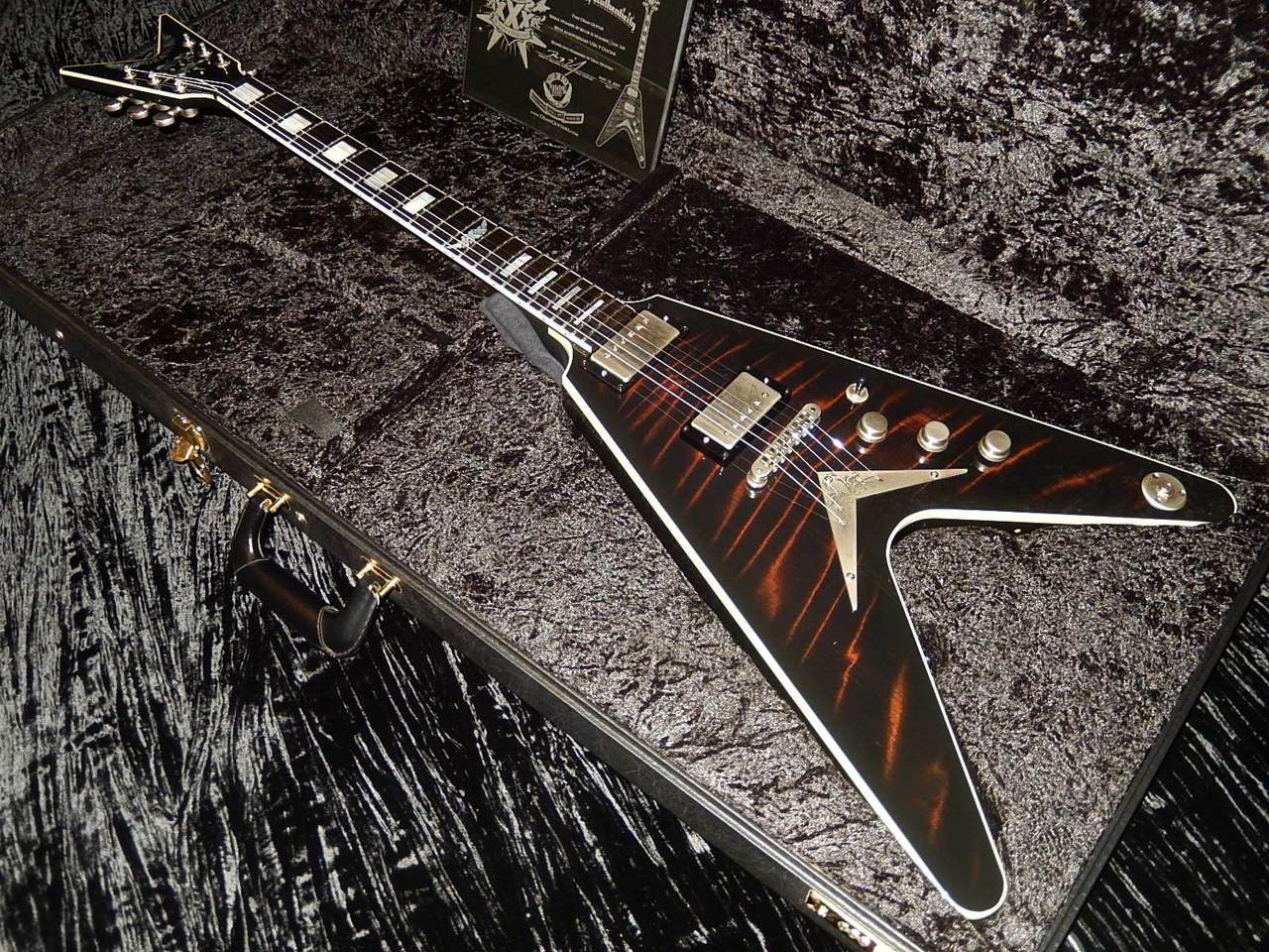 DEAN USA 30th Anniversary V 2007 Made in USA Rare E-Guitar Black Free Shipping