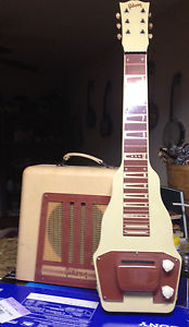 Vintage GIBSON BR - 9 LAP STEEL CREME  w/ Matching Amp