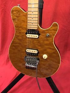 MUSICMAN AXIS EX Brown Quilted Maple Top Basswood Back E-Guitar Free Shipping
