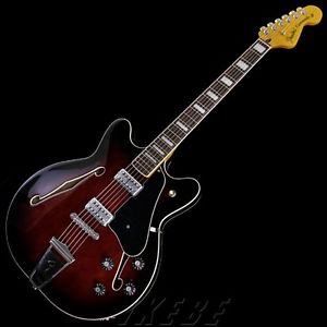 Fender Modern Player CORONADO GUITAR (Black Cherry Burst)/456