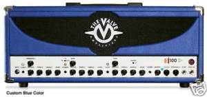 THE VALVE AMP 100W Handmade Tube Amplifier Head In BLUE 3 Channel Midi Control